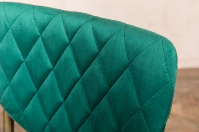 emerald green quilted bar stool