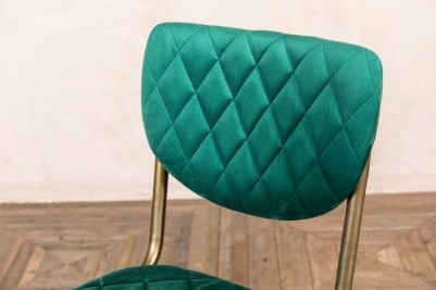 emerald green velvet bar stool