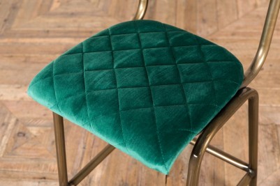 green velvet bar stool