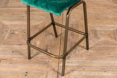 green velvet bar stool frame