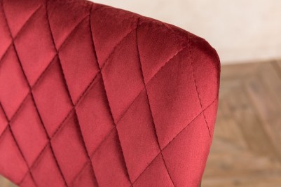 red velvet restaurant bar stool