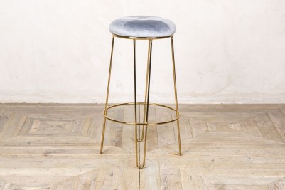 cool grey gold legged bar stool