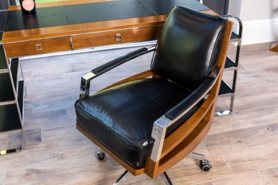 jackson-black-leather-chrome-chair