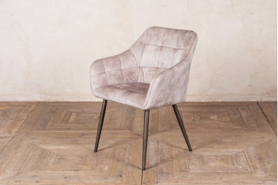 sandstone velvet dining chair