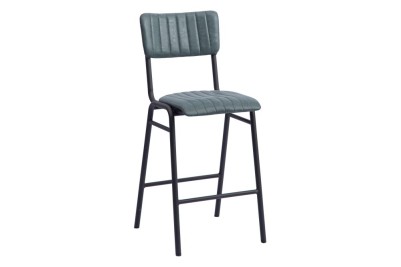 worn denim stool