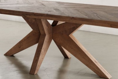 oak dining table weathered