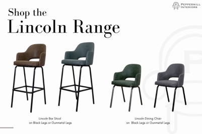 Lincoln Gunmetal Dining Chair Range