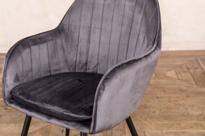 crushed velvet dining chair