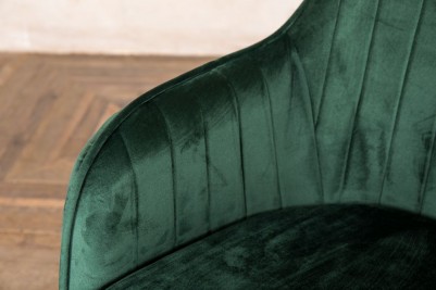 green velvet dining room chairs
