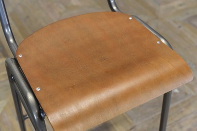 gunmetal metal stool