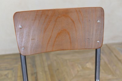 metal and wood bar stool