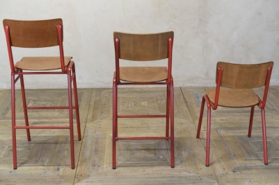 wooden and metal stool and chair range
