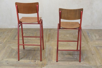 wooden and metal stool range