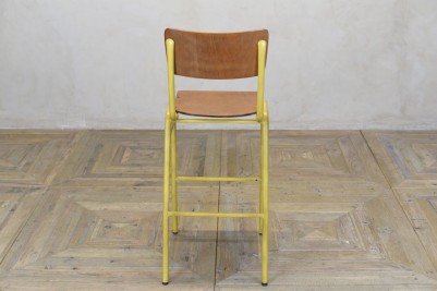 yellow metal bar stool