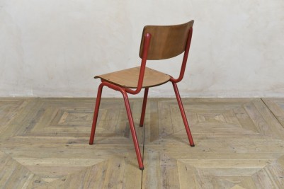 wood and metal dining chair