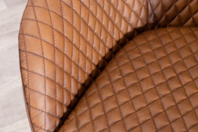 brown armchair closeup