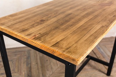 bar table with wooden top