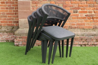 Milan Aluminium Rope Back Garden Chair