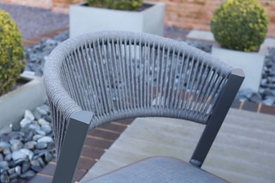 Milan Aluminium Rope Back Garden Chair