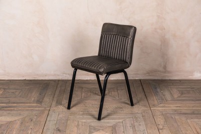grey industrial style dining chair