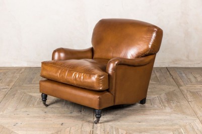 mirren leather armchair in tan