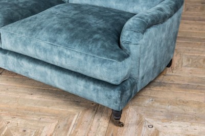 aqua velvet sofa