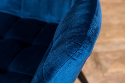 royal blue velvet occasional chair