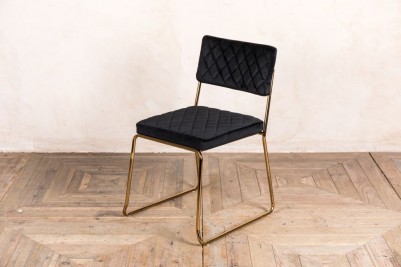 black velvet chair