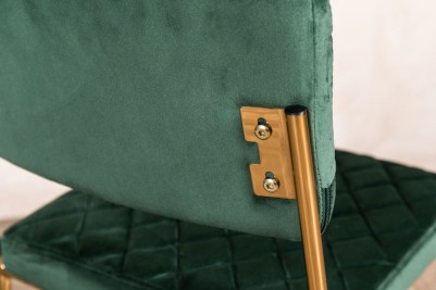 pine green velvet dining chair