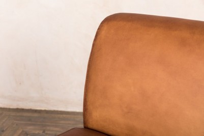 brown leather dining chair