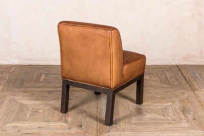 brown leather modern chair