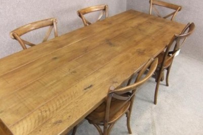 distressed pine table