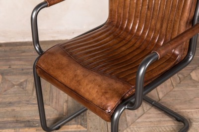 leather carver chair