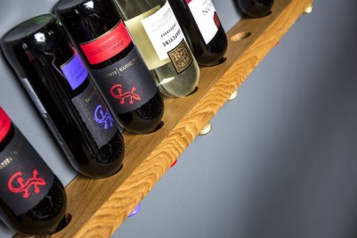 oak wine rack