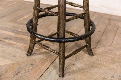 burnt oak rustic bar stools
