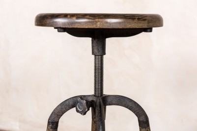 height adjustable bar stools in burnt oak