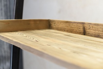 wooden shelving unit