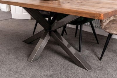 Oversized star base dining table