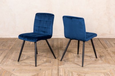 Pair of Velvet Dining Room Chairs
