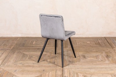 simple cool grey dining chair