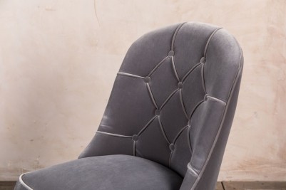 grey velvet dining chairs