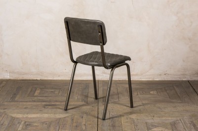 olive green leather dining chair