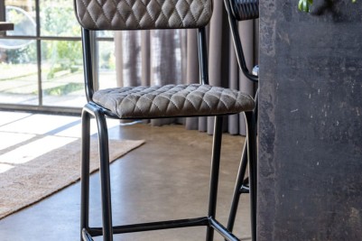 Princeton Leather Upholstered Bar Stools