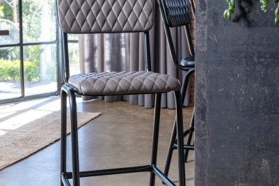 Princeton Leather Upholstered Bar Stools