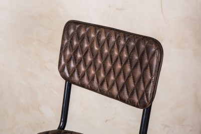 brown leather bar stool