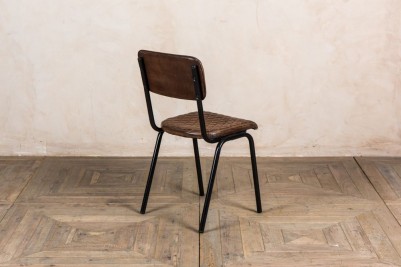 brown leather dining chairs