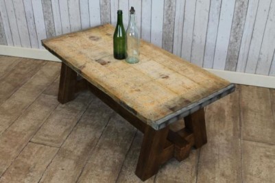 rustic reclaimed coffee table