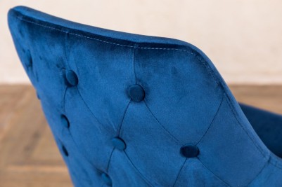 royal blue velvet bar stool