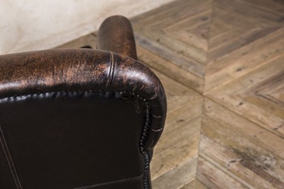 classic brown leather armchair
