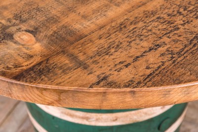 vintage barrel table